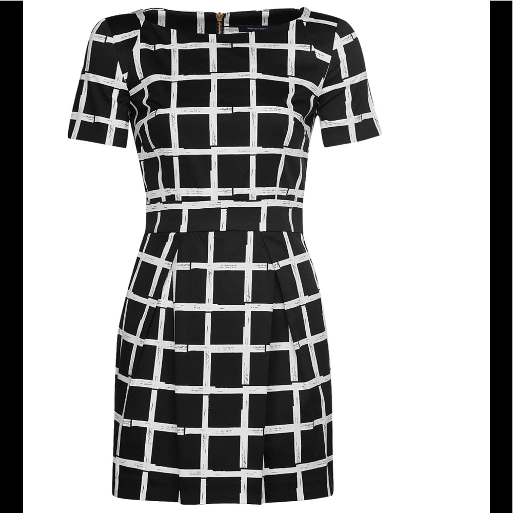 French Connection Paint Check Richie Dress